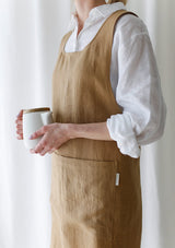 Personalized Pinafore Linen Apron