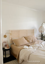 Almond Linen Flat Sheet