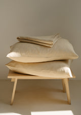 Sandy Yellow Linen Duvet Cover Set