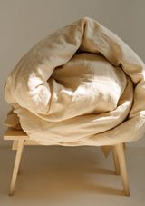 Sandy Yellow Linen Duvet Cover