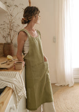 Personalized Pinafore Linen Apron