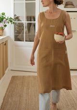 Personalized Pinafore Linen Apron