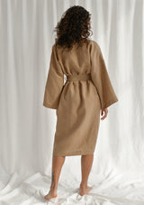 Brown Linen Bathrobe