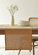 Almond Linen Table Runner