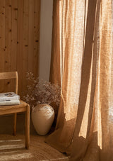 Rod Pocket Linen Curtain Panel