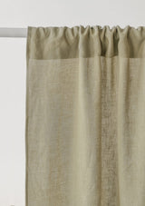 Moss Green Linen Curtains