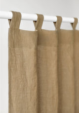 Tab Top Linen Curtain Panel