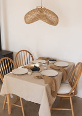 Beige Linen Tablecloth