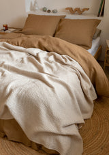 Almond Linen Duvet Cover Set