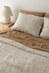 Almond Linen Flat Sheet