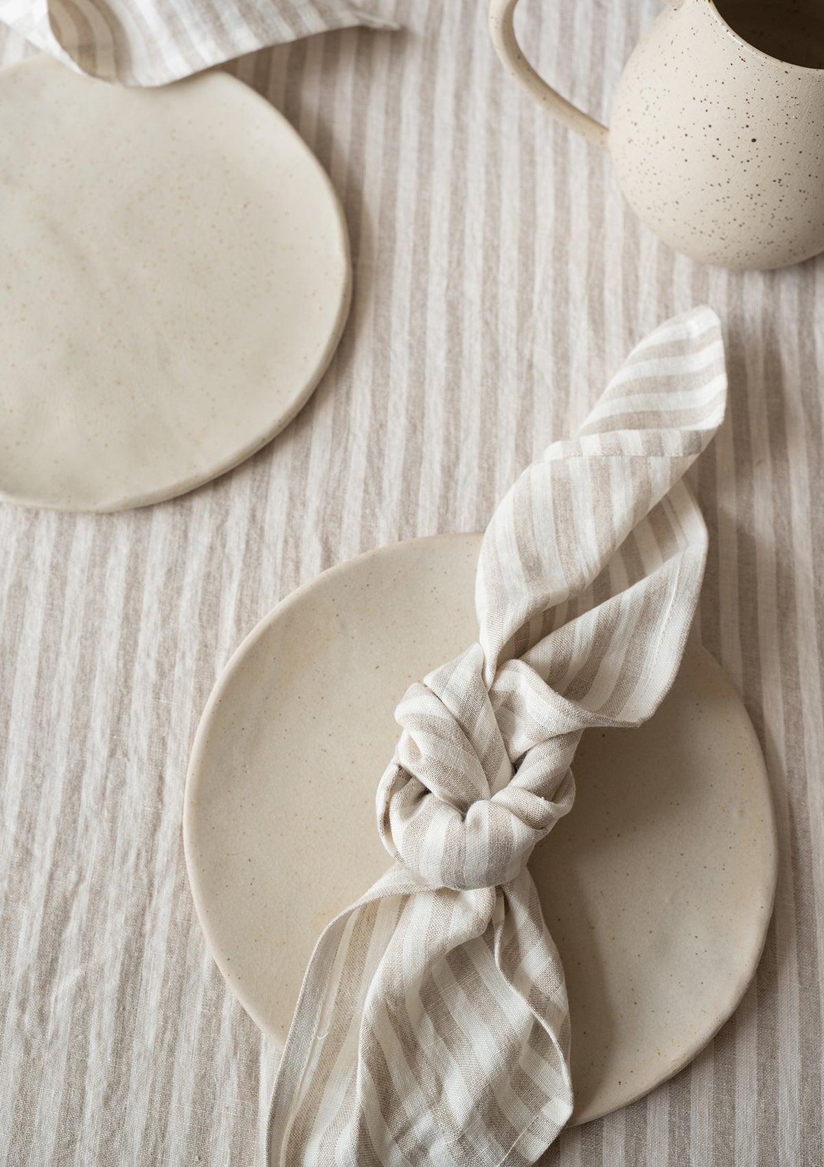 White Linen Napkin Set of 4, 6, 10, Washed Cloth Napkins, Handmade Table  Linen 
