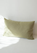 Moss Green Linen Pillowcase
