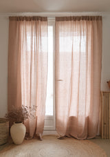 Rod Pocket Linen Curtain Panel