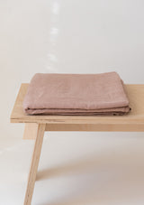 Sunset Rose Linen Flat Sheet