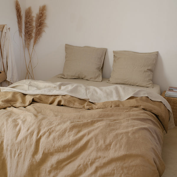 3 Inviting Earth Tone Linen Bedding Color Combos for Your Bedroom
