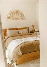 Almond Linen Duvet Cover