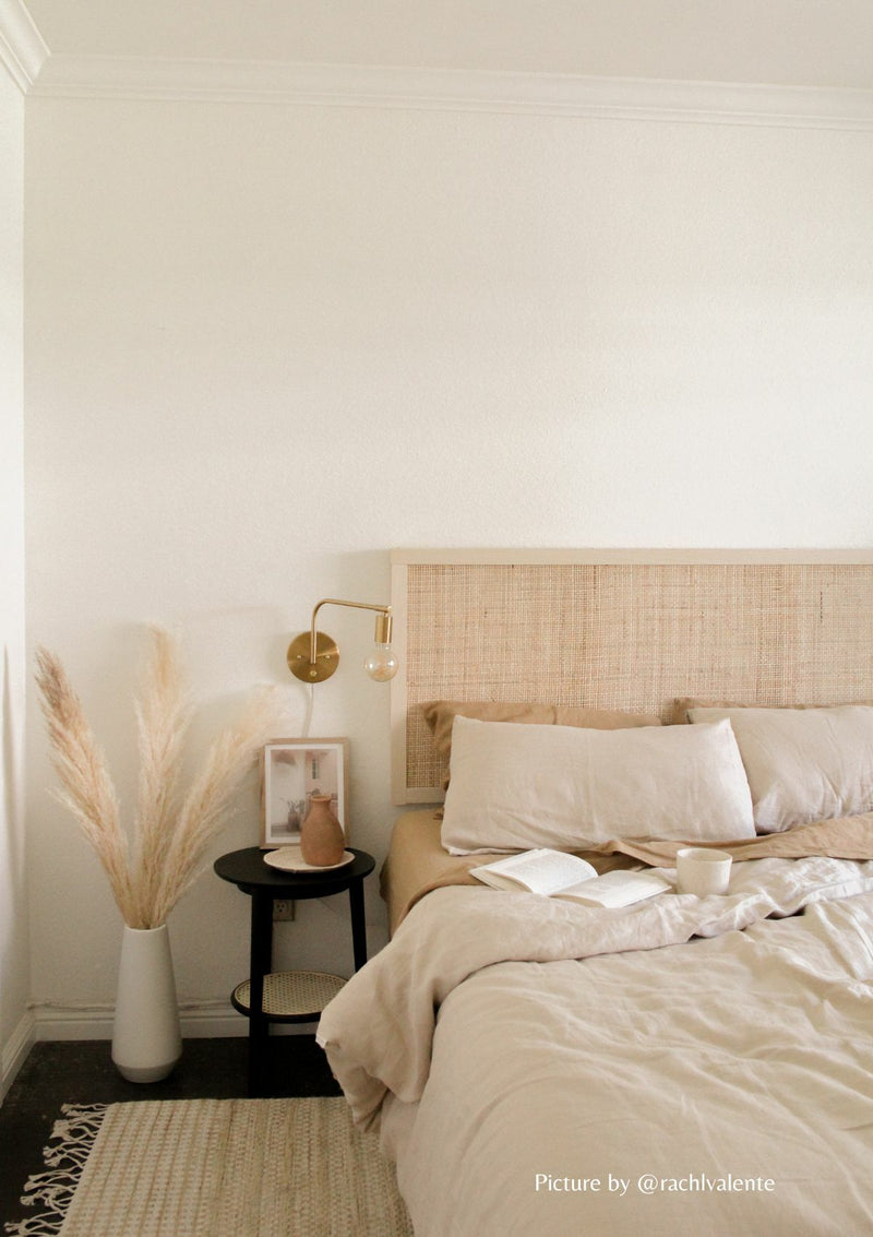 Beige Linen Duvet Cover