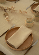 Sandy Yellow Linen Tablecloth