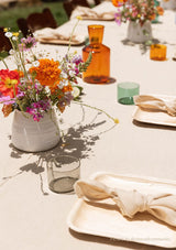 Sandy Yellow Linen Tablecloth