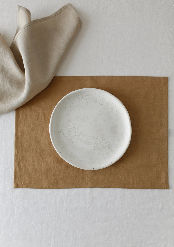 Almond Linen Placemat Set