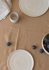 Almond Linen Tablecloth