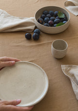 Almond Linen Tablecloth