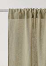 Moss Green Linen Curtains