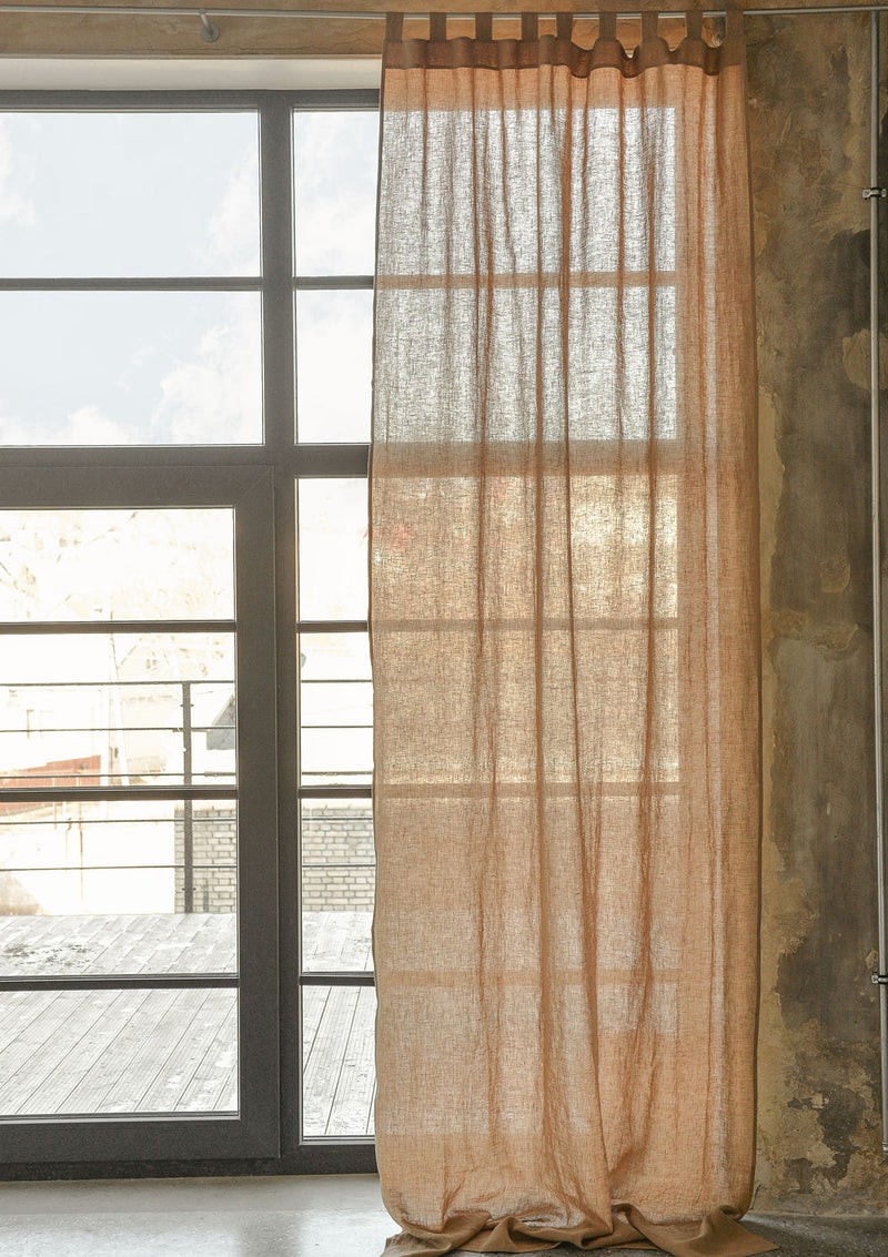 Tab Top Linen Curtains