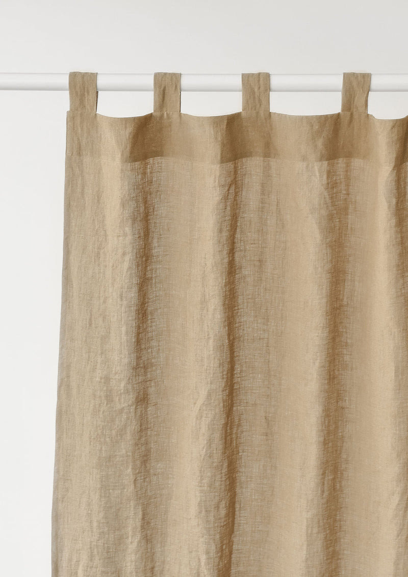 Tab Top Linen Curtains