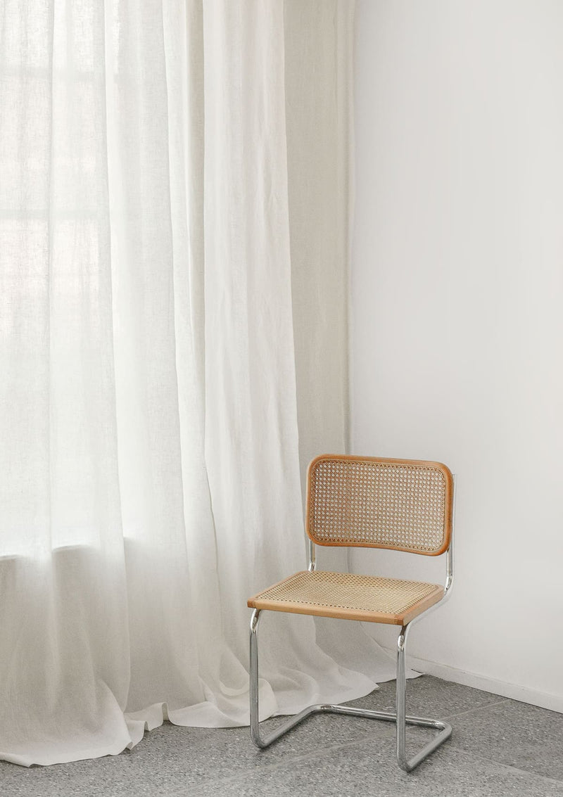 White Linen Curtain