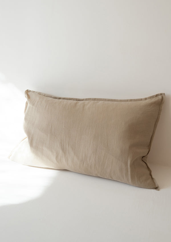 Beige Linen Pillow Sham