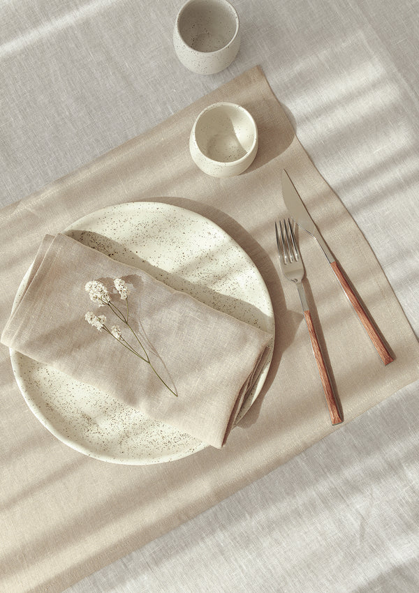 Beige Linen Placemat Set