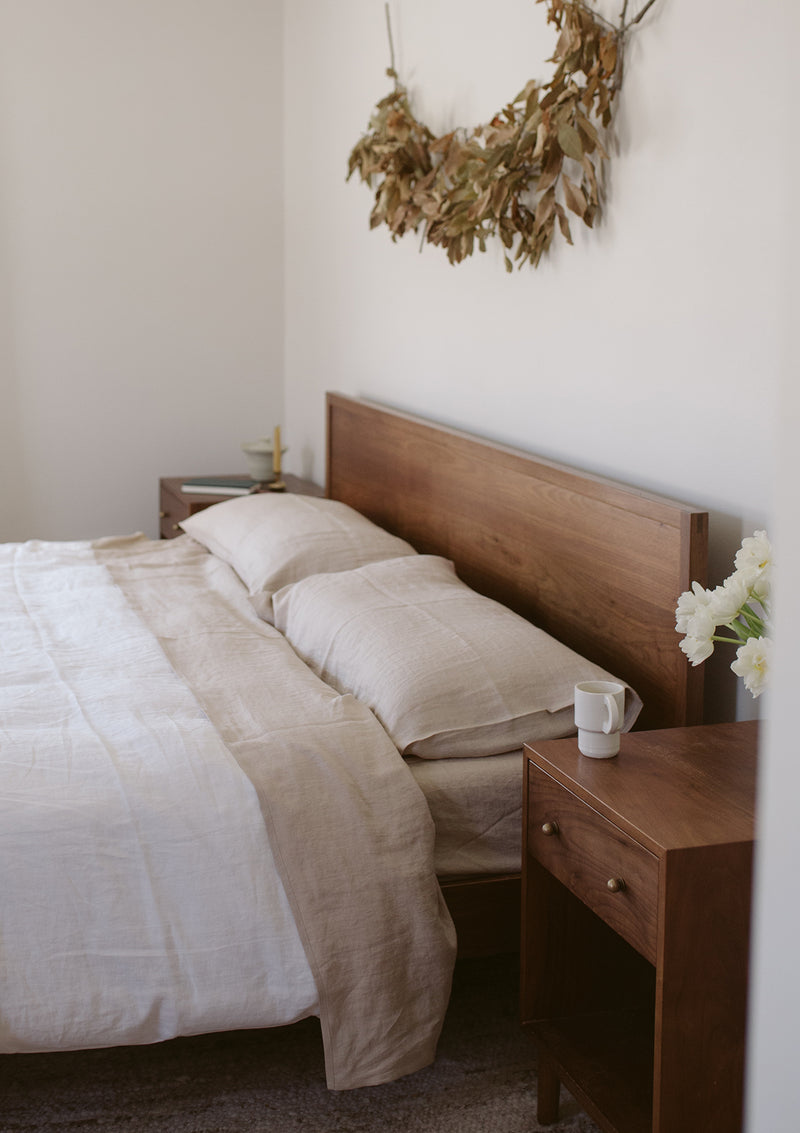 Beige Linen Sheets