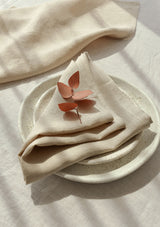 Beige Linen Napkin Set