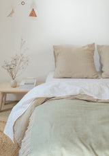 Light Green Merino Wool Throw