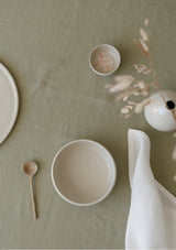 Moss Green Linen Tablecloth