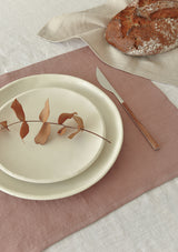 Sunset Rose Linen Placemat Set