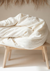 White Linen Duvet Cover