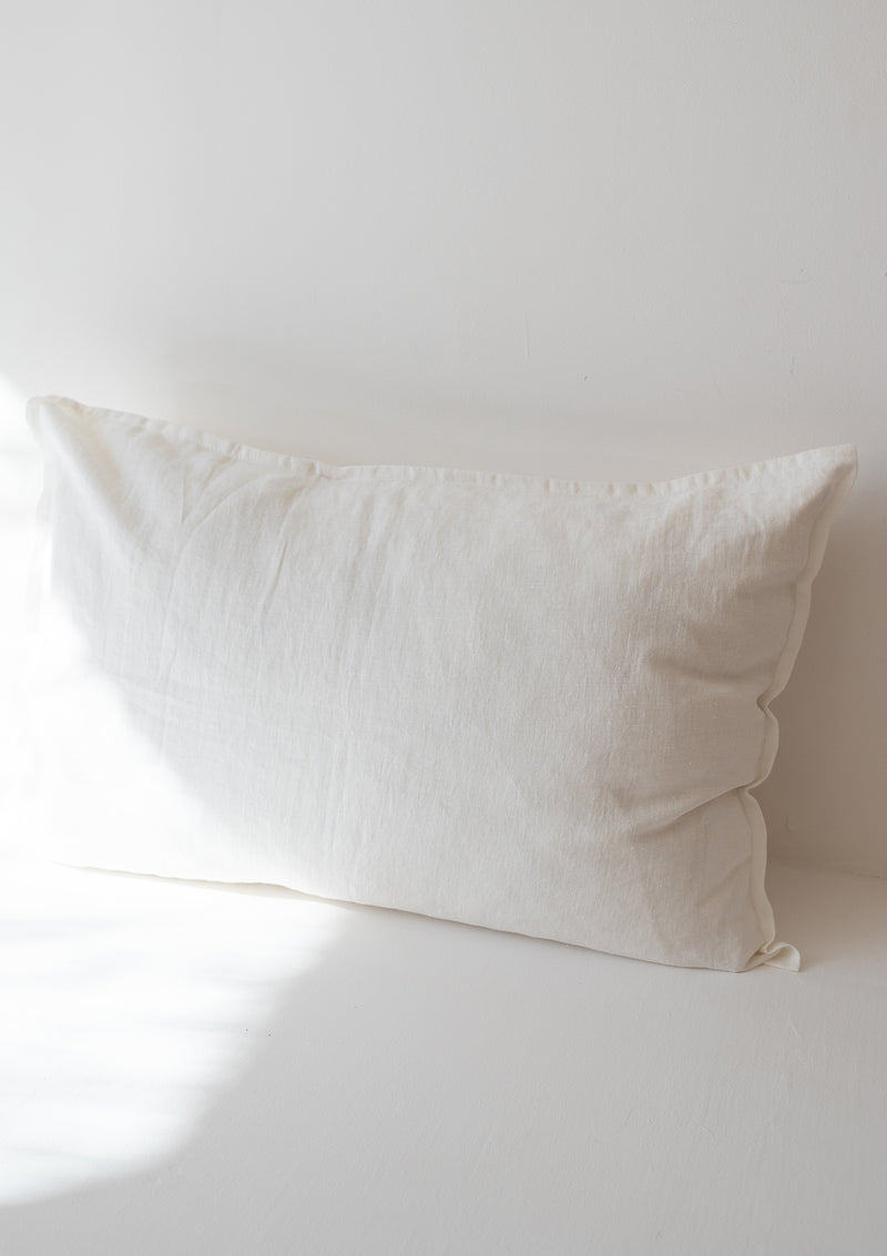 White linen pillow shams sale