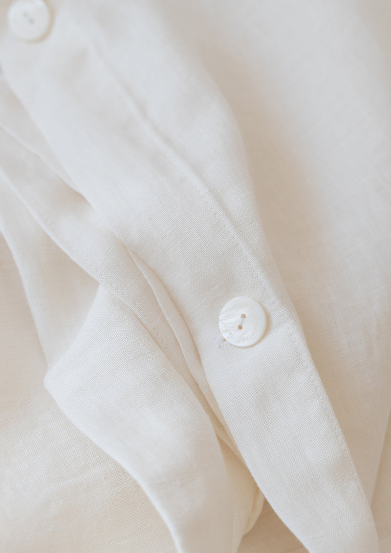 White Linen Duvet Cover